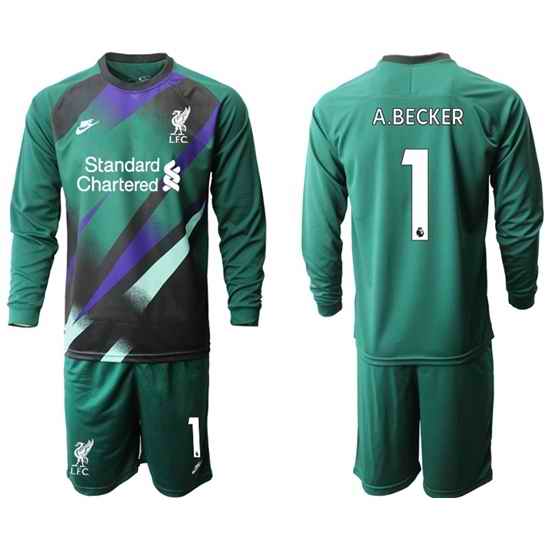 Men Liverpool Long Sleeve Soccer Jerseys 523